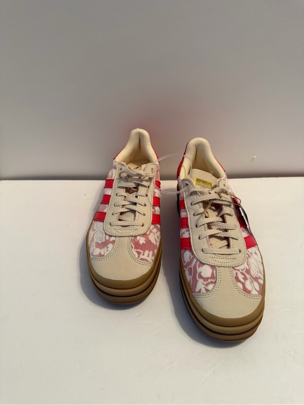 NWT Adidas Gazelle Liberty London pink Floral Platform Sneakers - Picture 6 of 9